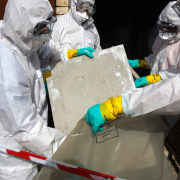 Removing materials containing some asbestos